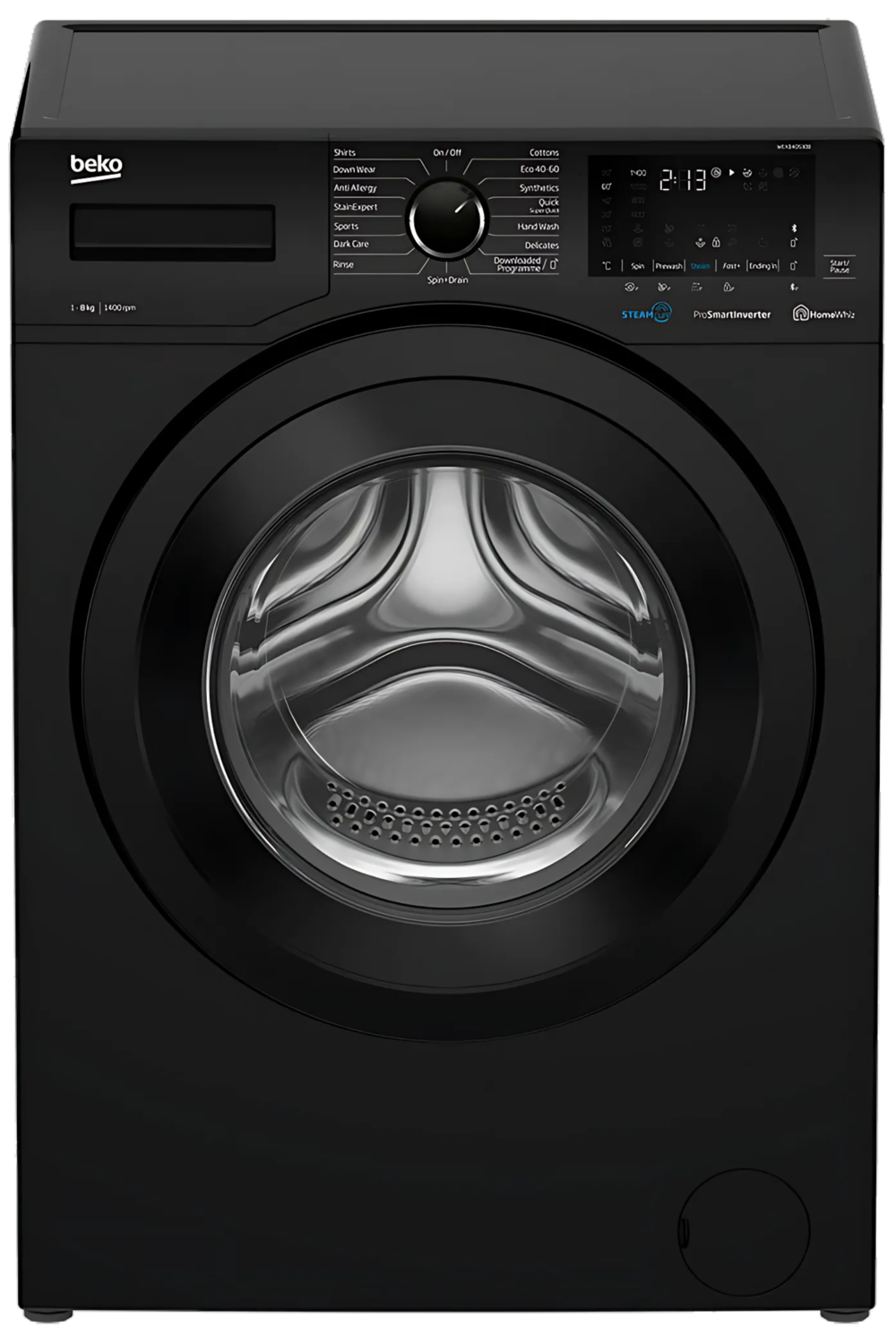 لباسشویی بکو 8 کیلو مشکی مدل WEX840530B